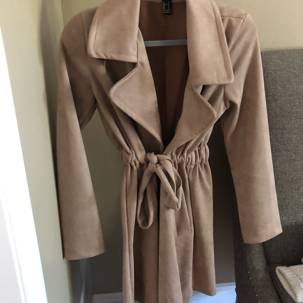 FOREVER 21 FAUX SUEDE COAT